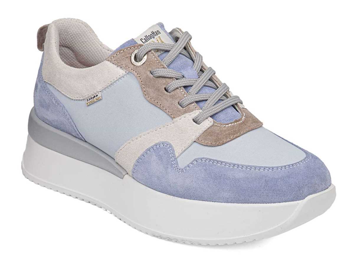 Baskets Callaghan 51206 Dina Bleu Beige Femme | WTS-9740932