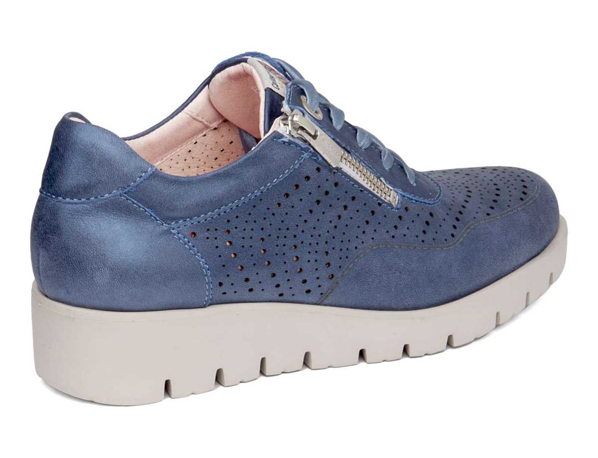 Baskets à Plateforme Callaghan 89894 Haman Bleu Foncé Femme | ZMX-0692609