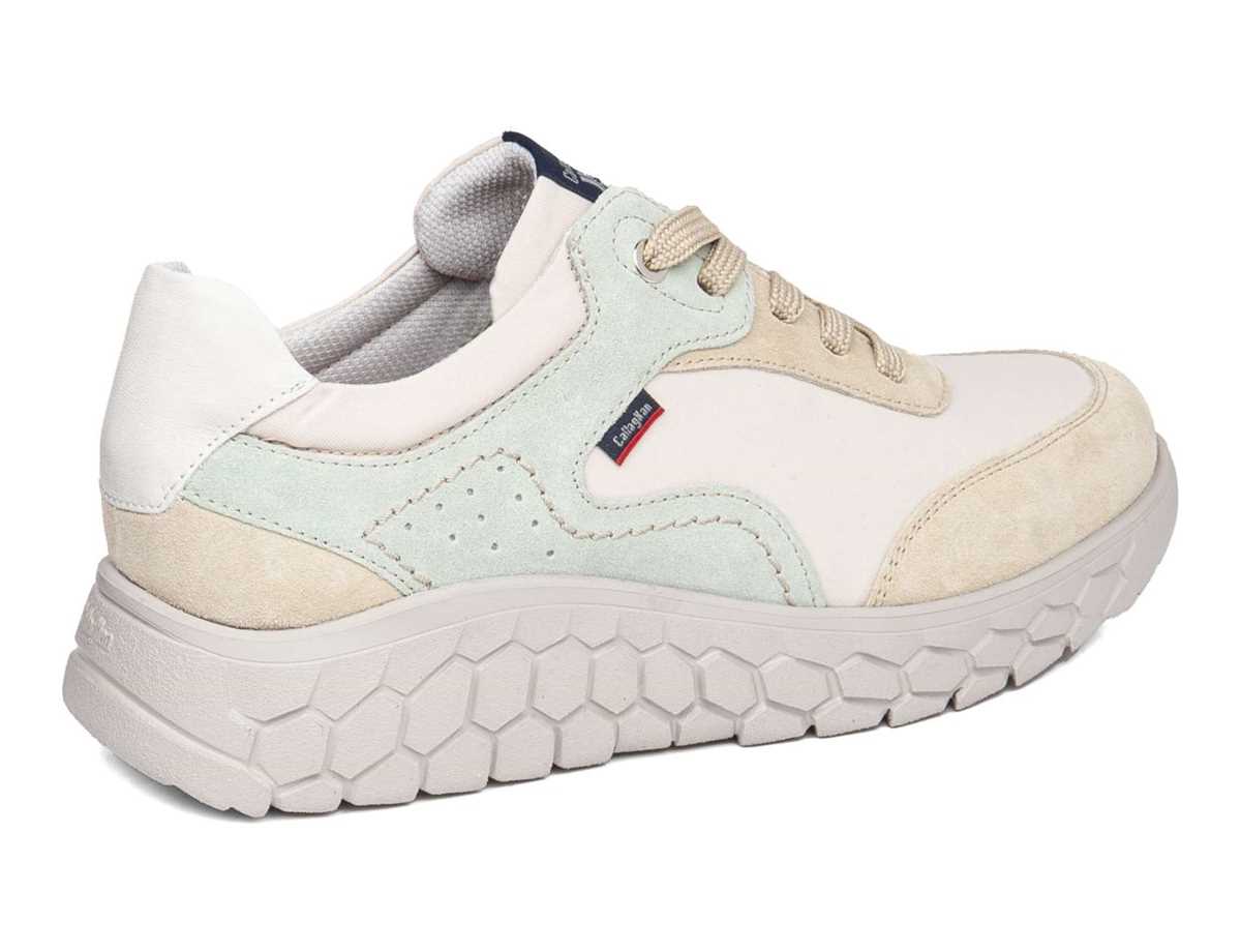 Baskets à Plateforme Callaghan 60004 Suv Sra. Beige Vert Femme | LZM-7162778