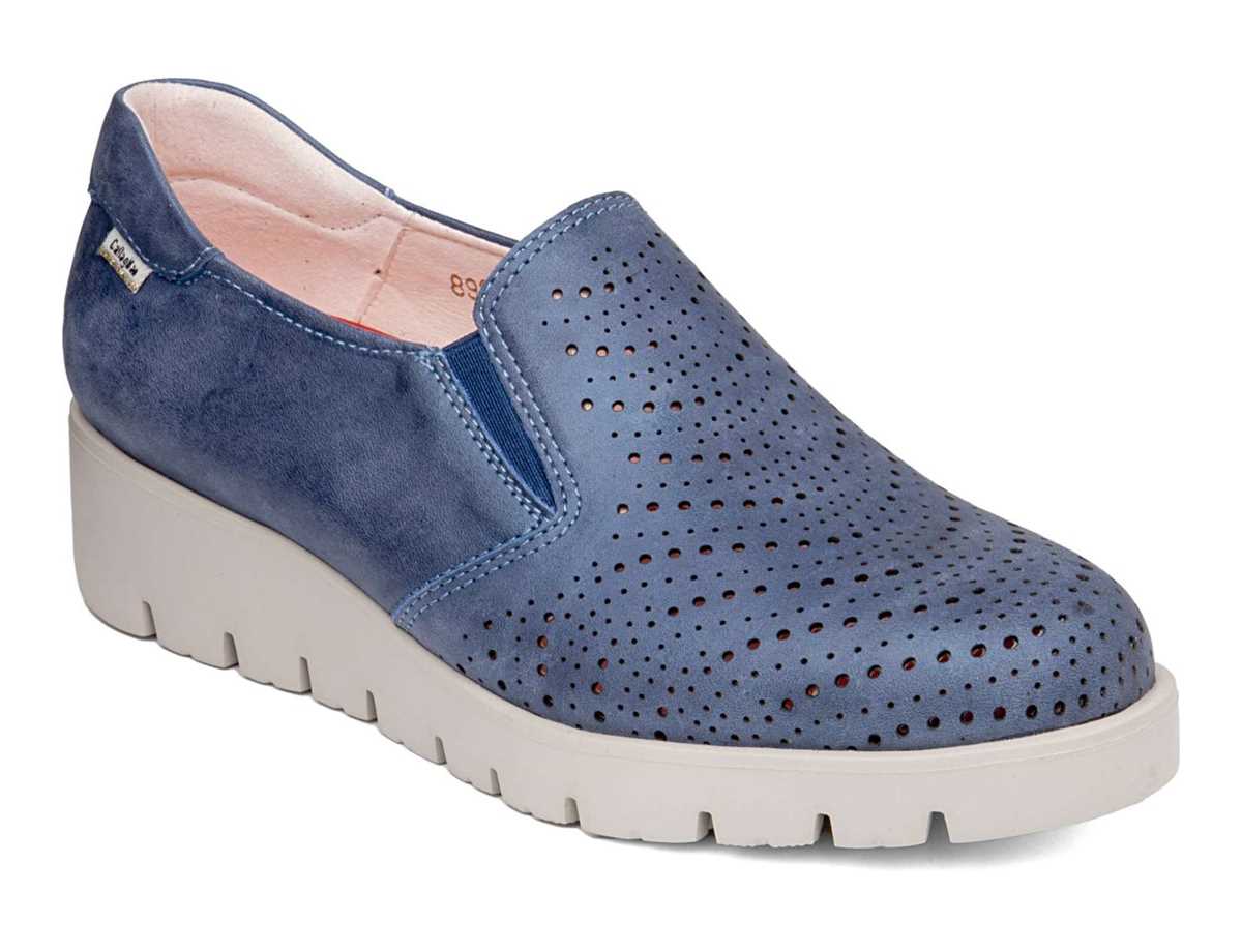 Chaussures Plateforme Callaghan 89892 Haman Bleu Femme | GVQ-1534162