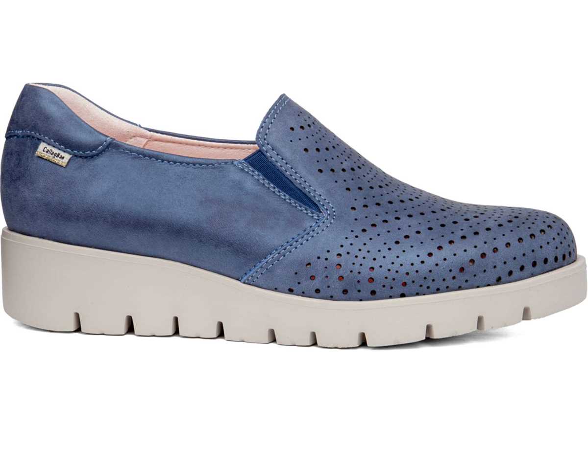 Chaussures Plateforme Callaghan 89892 Haman Bleu Femme | GVQ-1534162