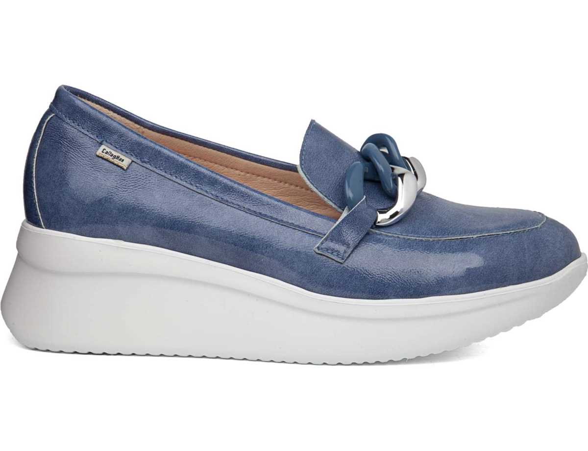 Chaussures Plateforme Callaghan 30019 Hanna Bleu Femme | FSM-9135990