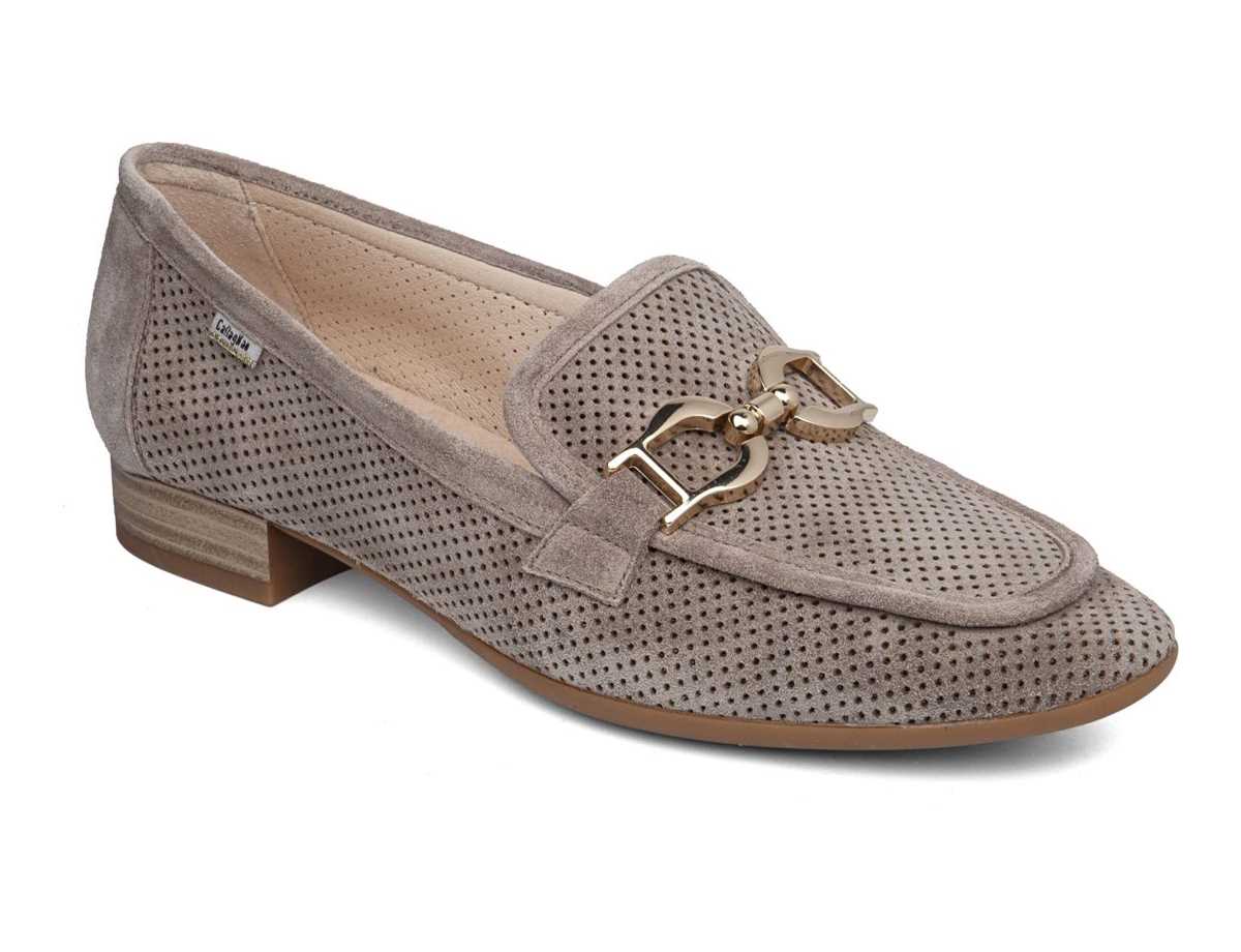 Mocassins Callaghan 26906 Purple Beige Femme | XFP-1321130