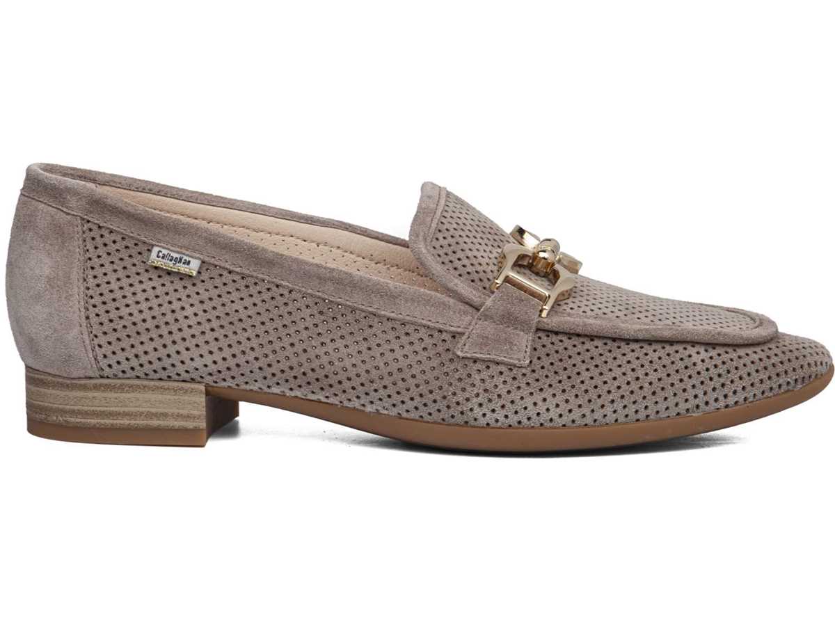 Mocassins Callaghan 26906 Purple Beige Femme | XFP-1321130