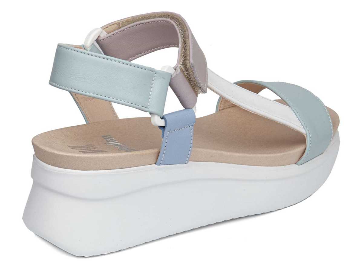 Sandales Compensées Callaghan 29908 Llana Vert Blanche Violette Femme | DEK-5910558