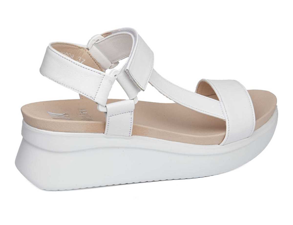 Sandales Compensées Callaghan 29908 Llana Blanche Femme | TSX-8058985