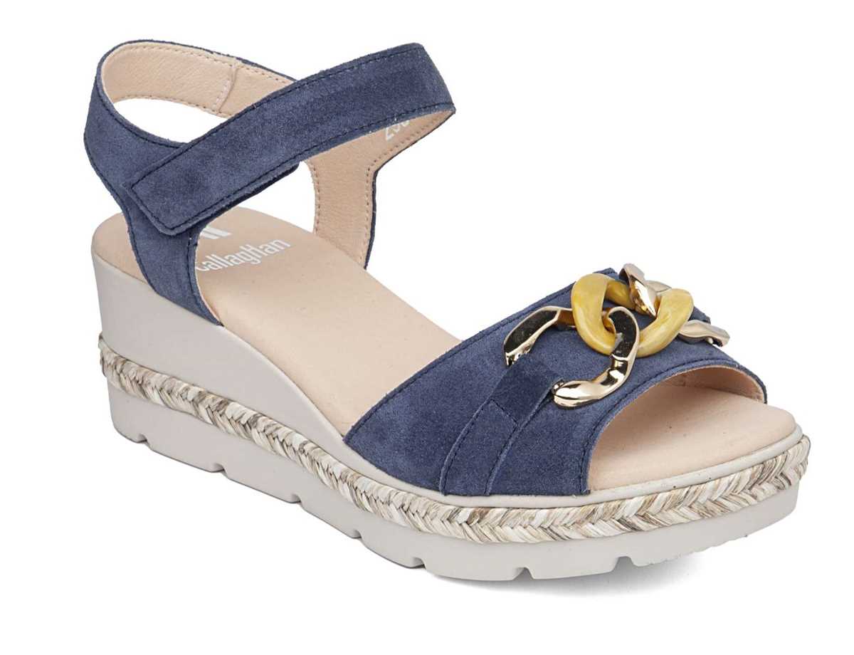 Sandales Compensées Callaghan 29807 Mara Bleu Femme | ORL-8021089