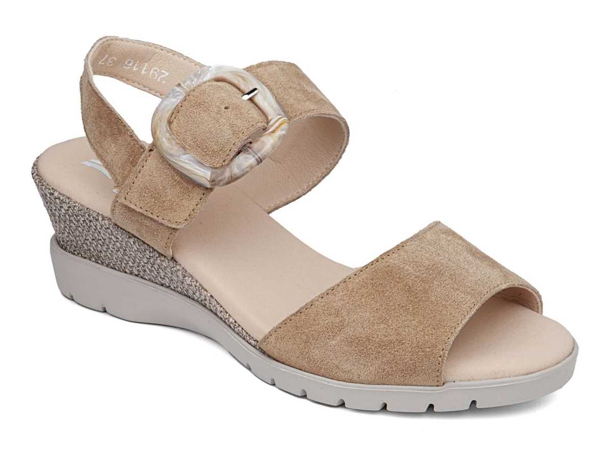 Sandales Compensées Callaghan 29116 Esperanza Beige Femme | BGP-1357029