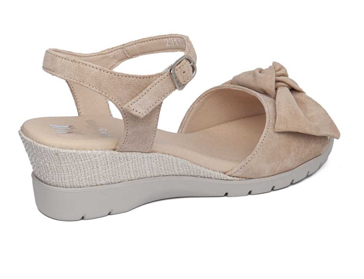 Sandales Compensées Callaghan 29115 Esperanza Rose Beige Femme | CLY-5022080