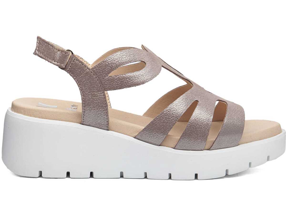 Sandales à Plateforme Callaghan 32005 Bera Beige Femme | HSA-6082130