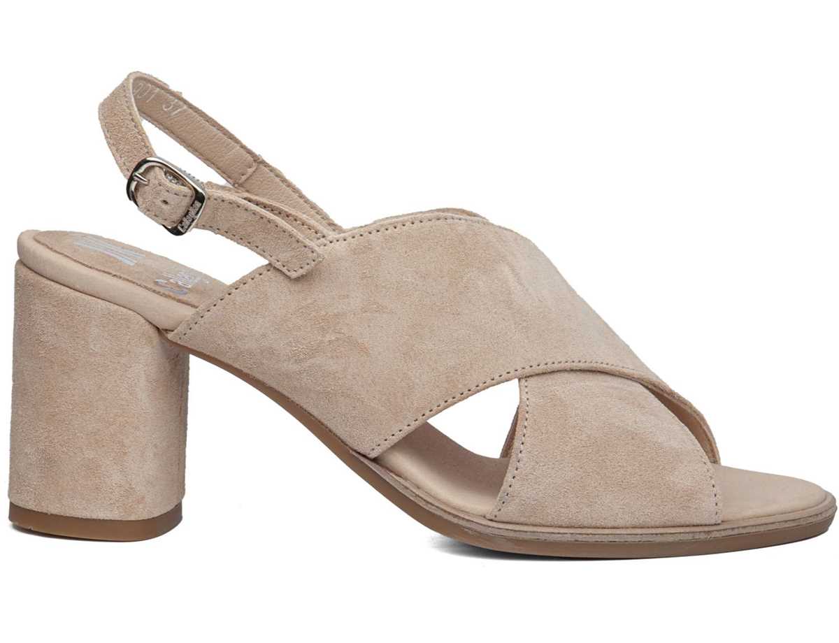 Sandales à Talons Callaghan 31901 Kanji Beige Femme | DZC-5384284