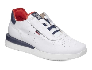 Baskets Callaghan 51101 Moses Blanche Bleu Rouge Homme | GHM-8157275