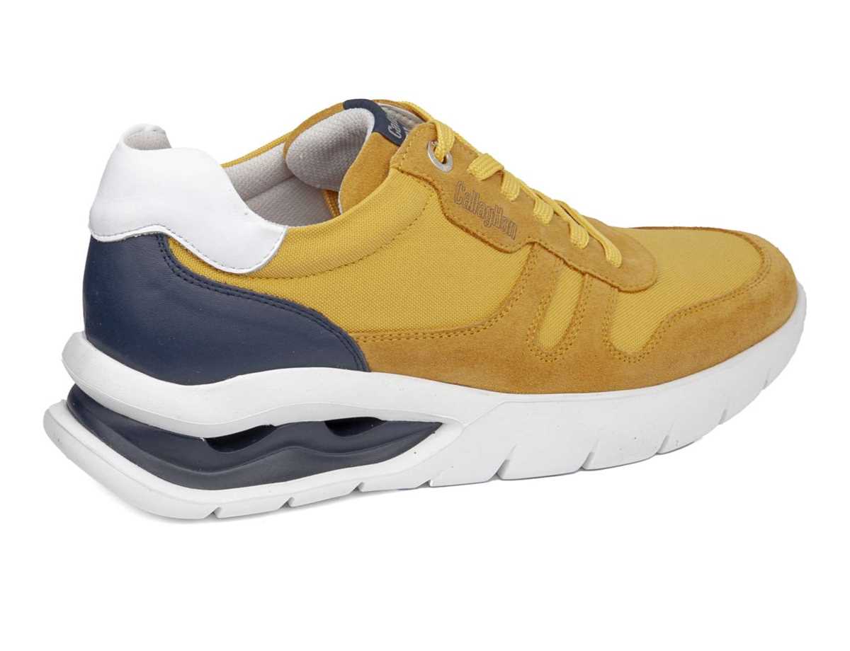 Baskets Callaghan 45416 Vento Jaune Bleu Homme | LJB-8503047