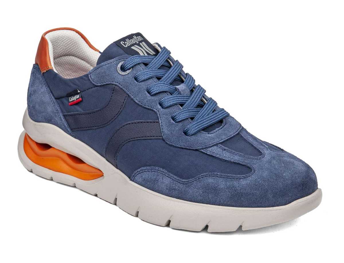 Baskets Callaghan 45408 Vento Bleu Orange Homme | OGG-3075124