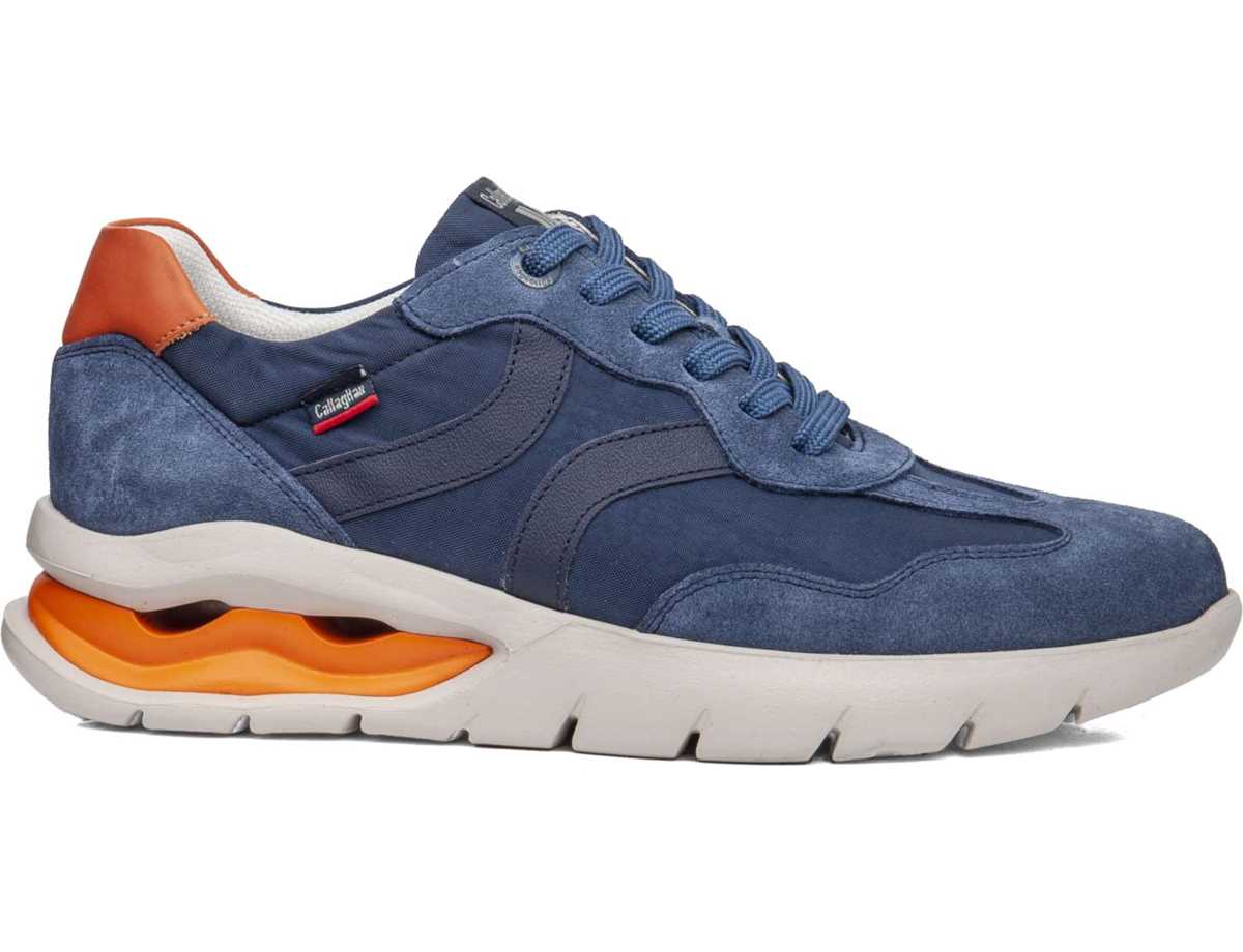 Baskets Callaghan 45408 Vento Bleu Orange Homme | OGG-3075124