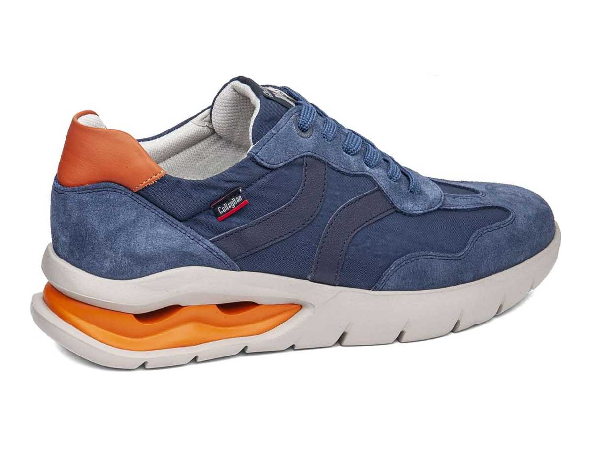 Baskets Callaghan 45408 Vento Bleu Orange Homme | OGG-3075124