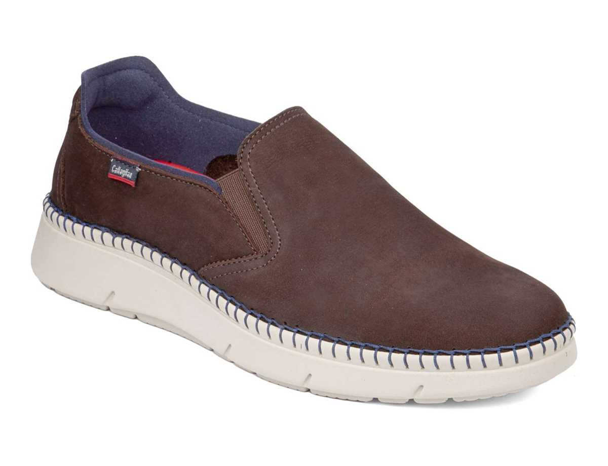 Mocassins Callaghan 53501 Circular Marron Foncé Bleu Homme | FJQ-9194638