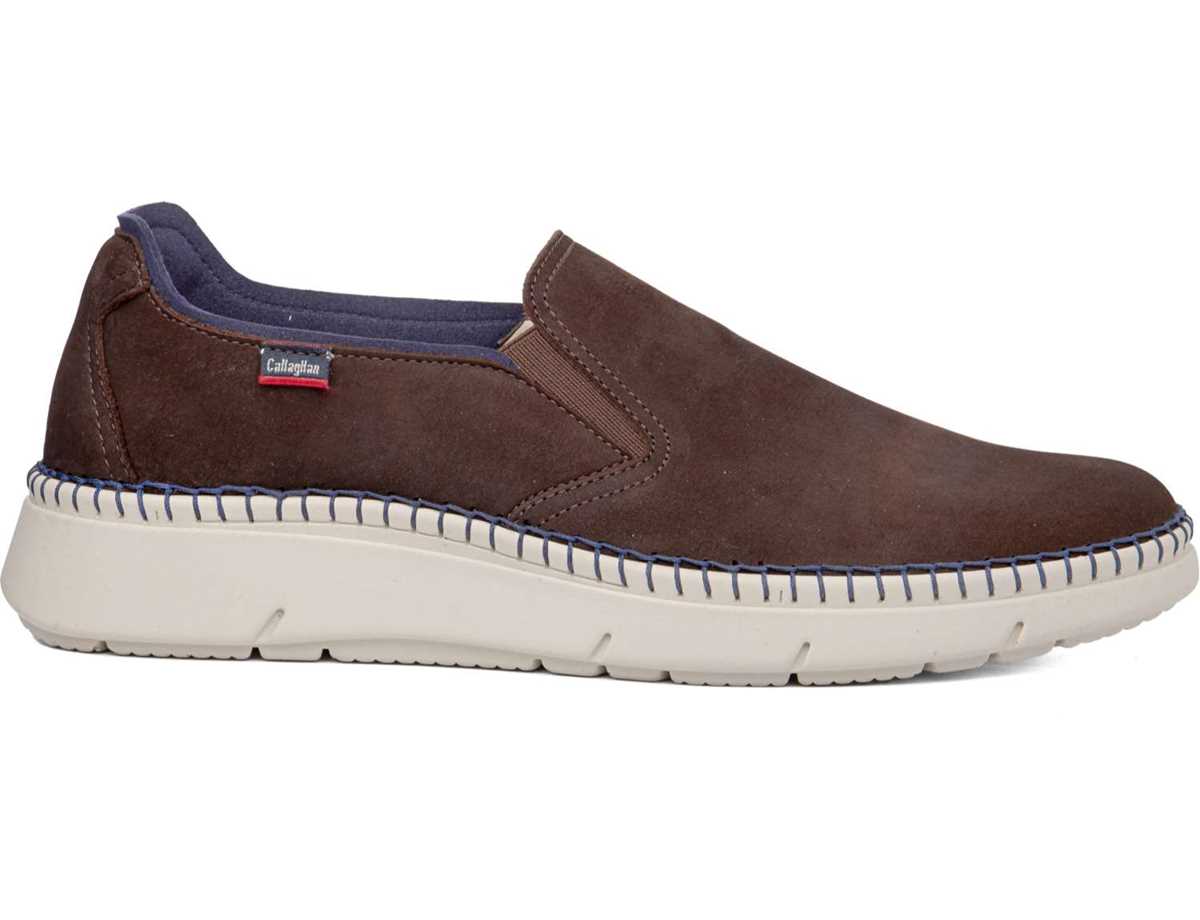 Mocassins Callaghan 53501 Circular Marron Foncé Bleu Homme | FJQ-9194638