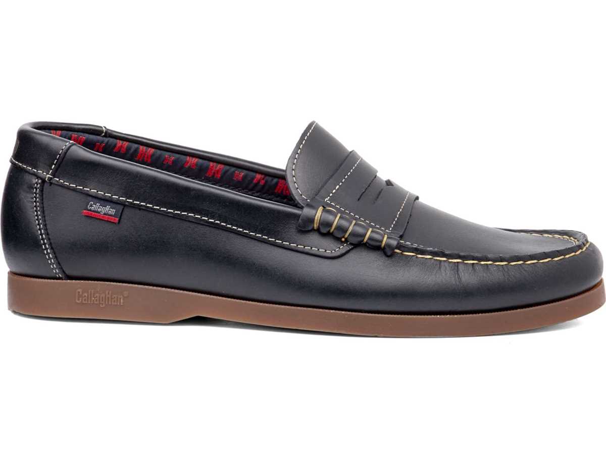 Mocassins Callaghan 51602 Yate Bleu Homme | DEI-8804537