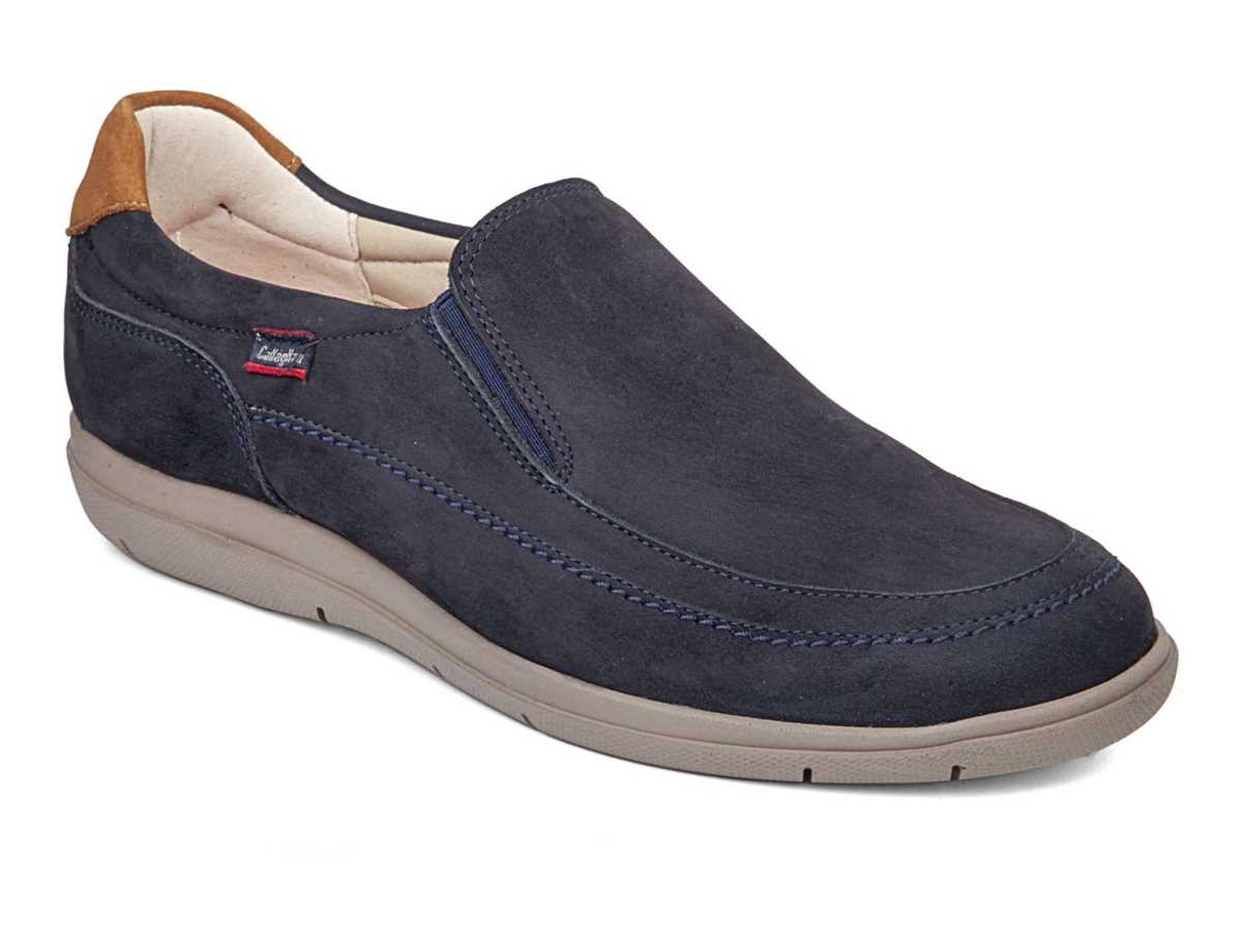 Mocassins Callaghan 46805 Duna Bleu Marron Homme | FQT-8757082