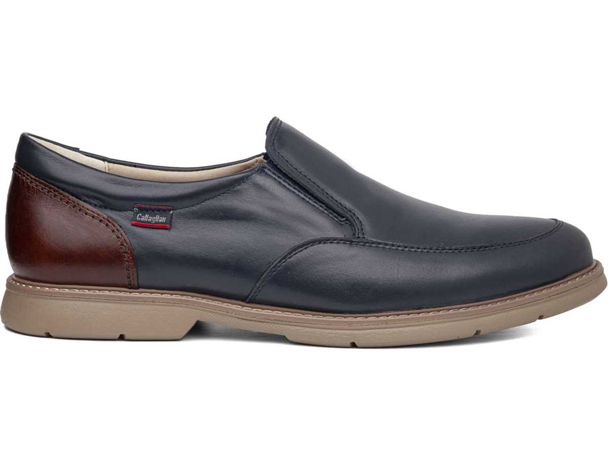 Mocassins Callaghan 46701 Upam Bleu Marron Homme | SPP-4267579