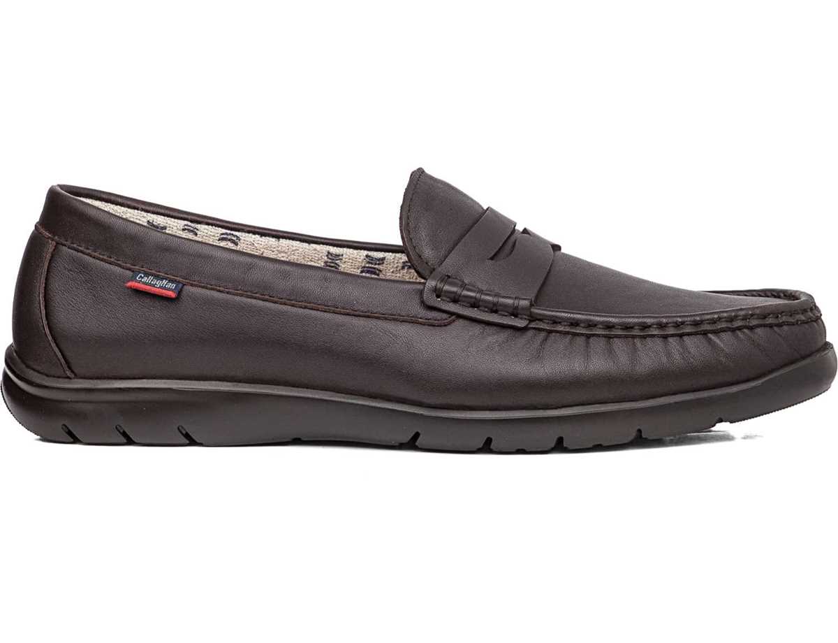 Mocassins Callaghan 18003 Tenger Marron Foncé Homme | BPO-6264822