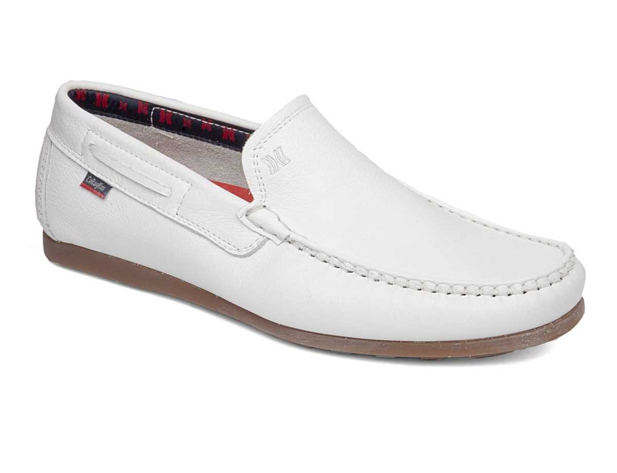 Mocassins Callaghan 15200 Driveline Blanche Homme | SHN-6068296