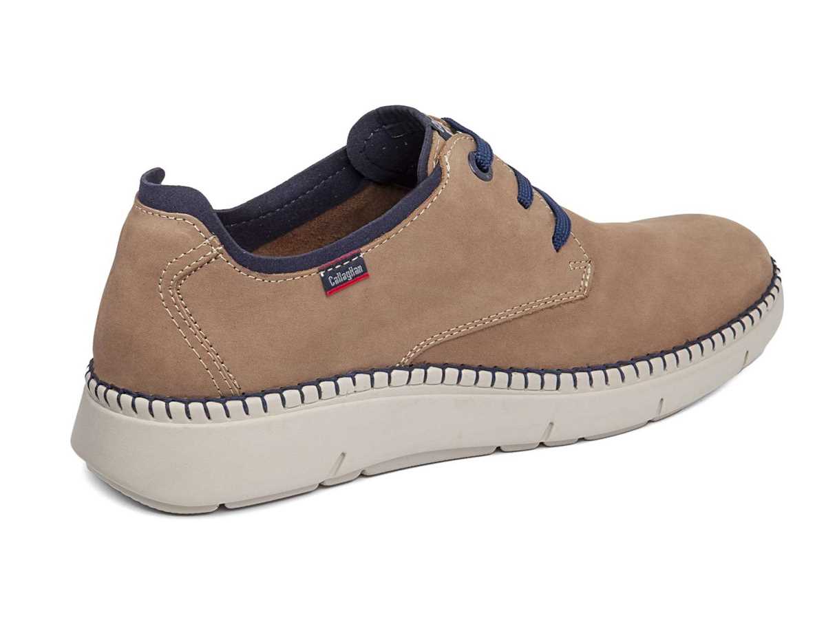 Chaussures Habillées Callaghan 53500 Circular Beige Bleu Homme | QPJ-1266100