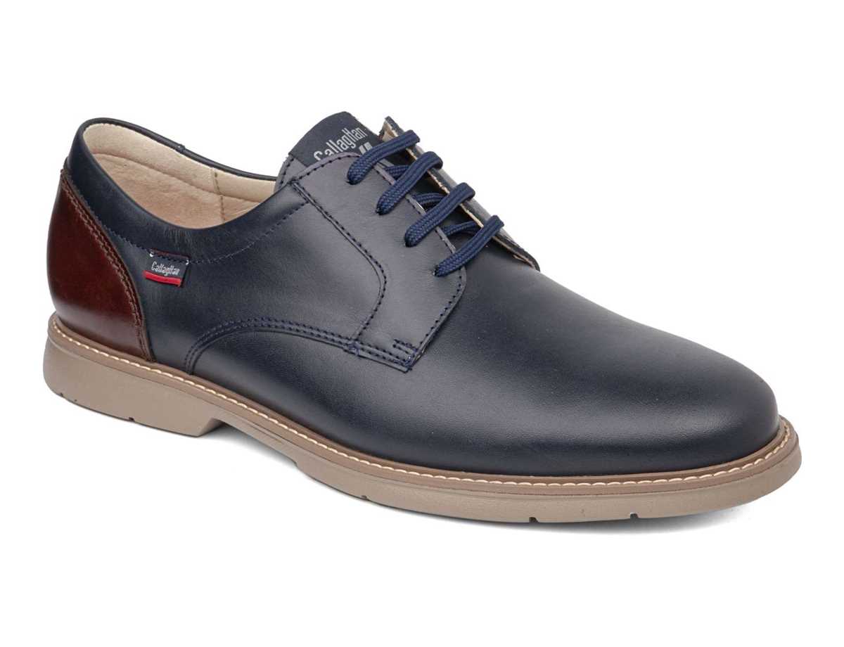 Chaussures Habillées Callaghan 46700 Upam Bleu Marron Homme | WVP-7060171