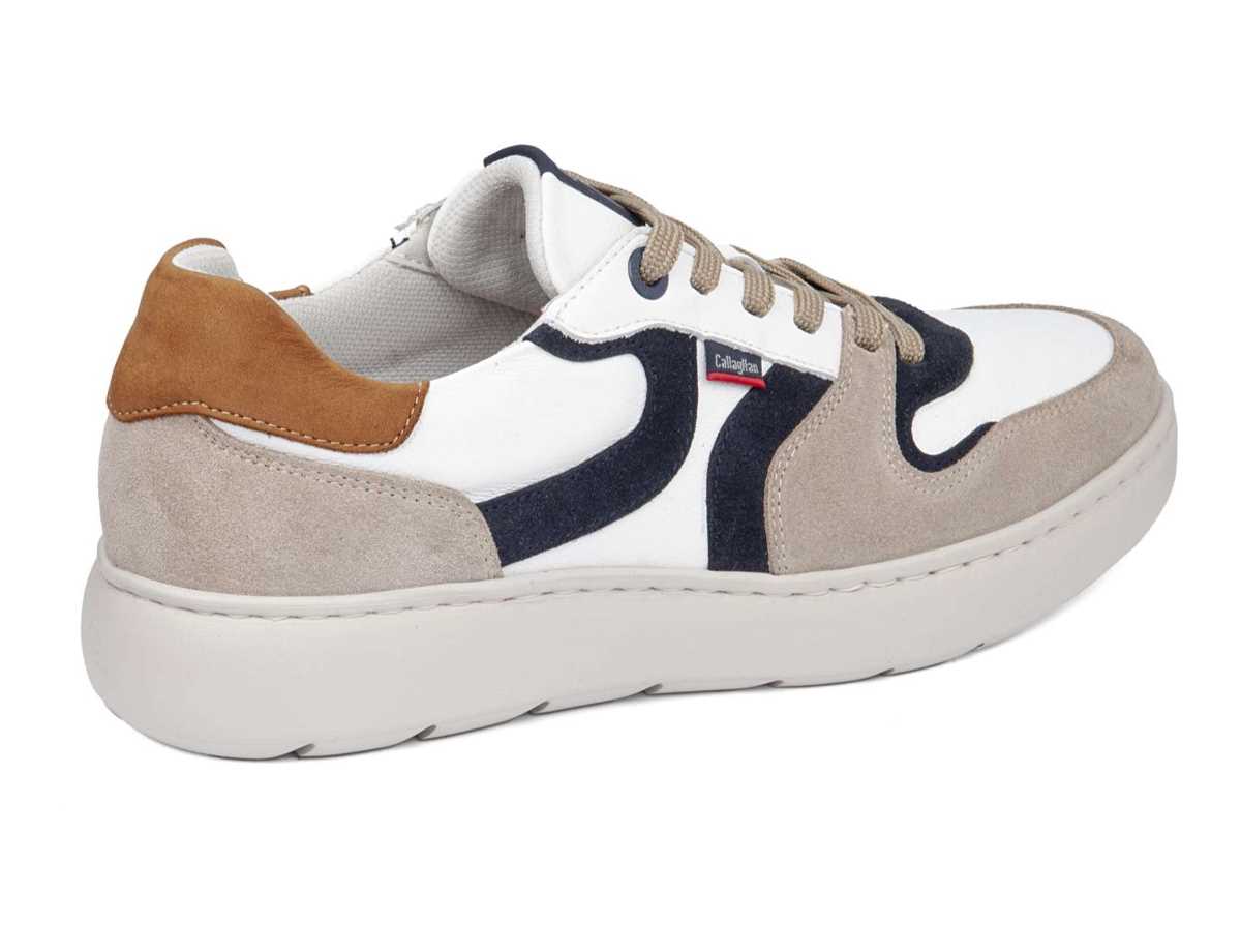 Chaussures Casual Callaghan 54802 Pint Beige Blanche Bleu Homme | UFH-2563518