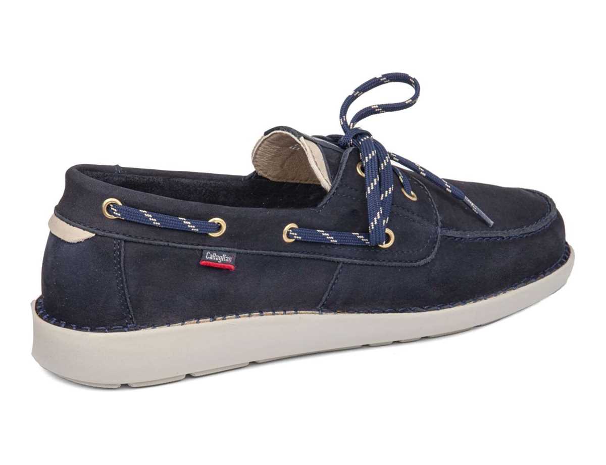 Chaussures Bateau Callaghan 53400 Abner Bleu Beige Homme | CBM-0971527