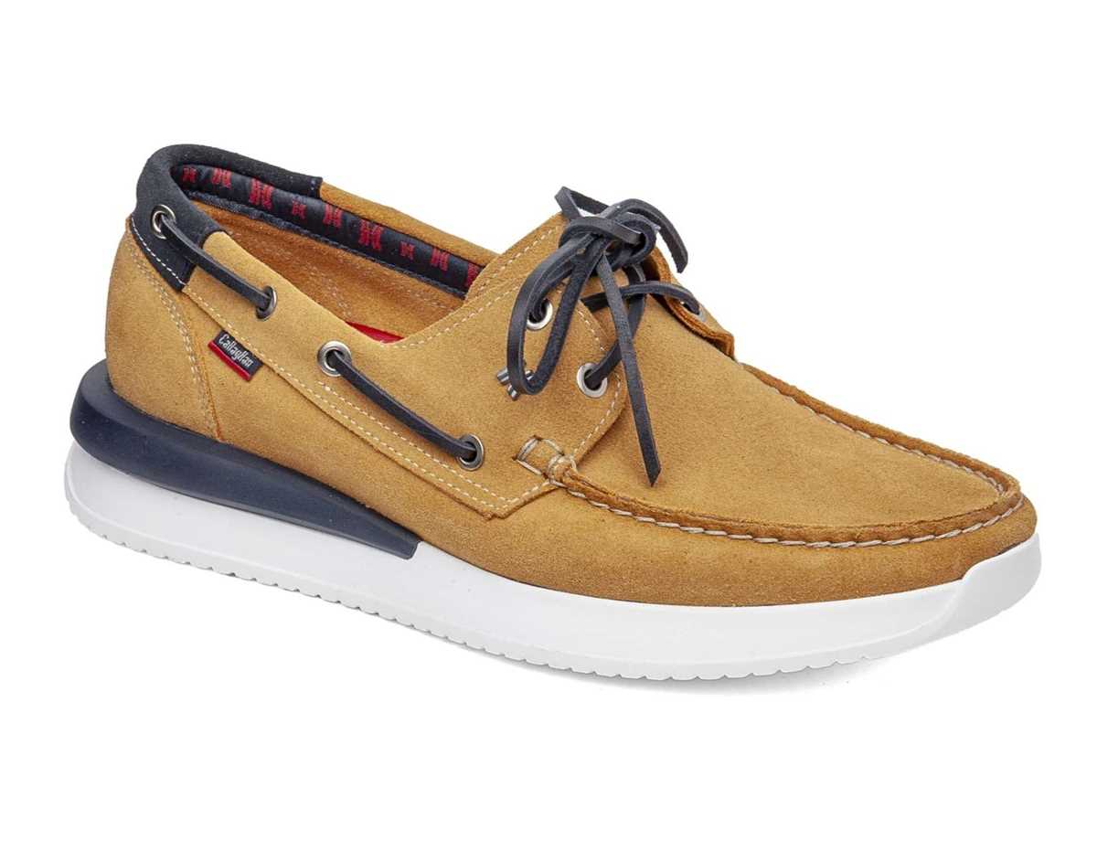 Chaussures Bateau Callaghan 52100 Moses Jaune Bleu Homme | QFF-9459097