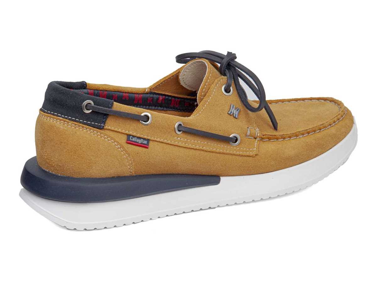 Chaussures Bateau Callaghan 52100 Moses Jaune Bleu Homme | QFF-9459097