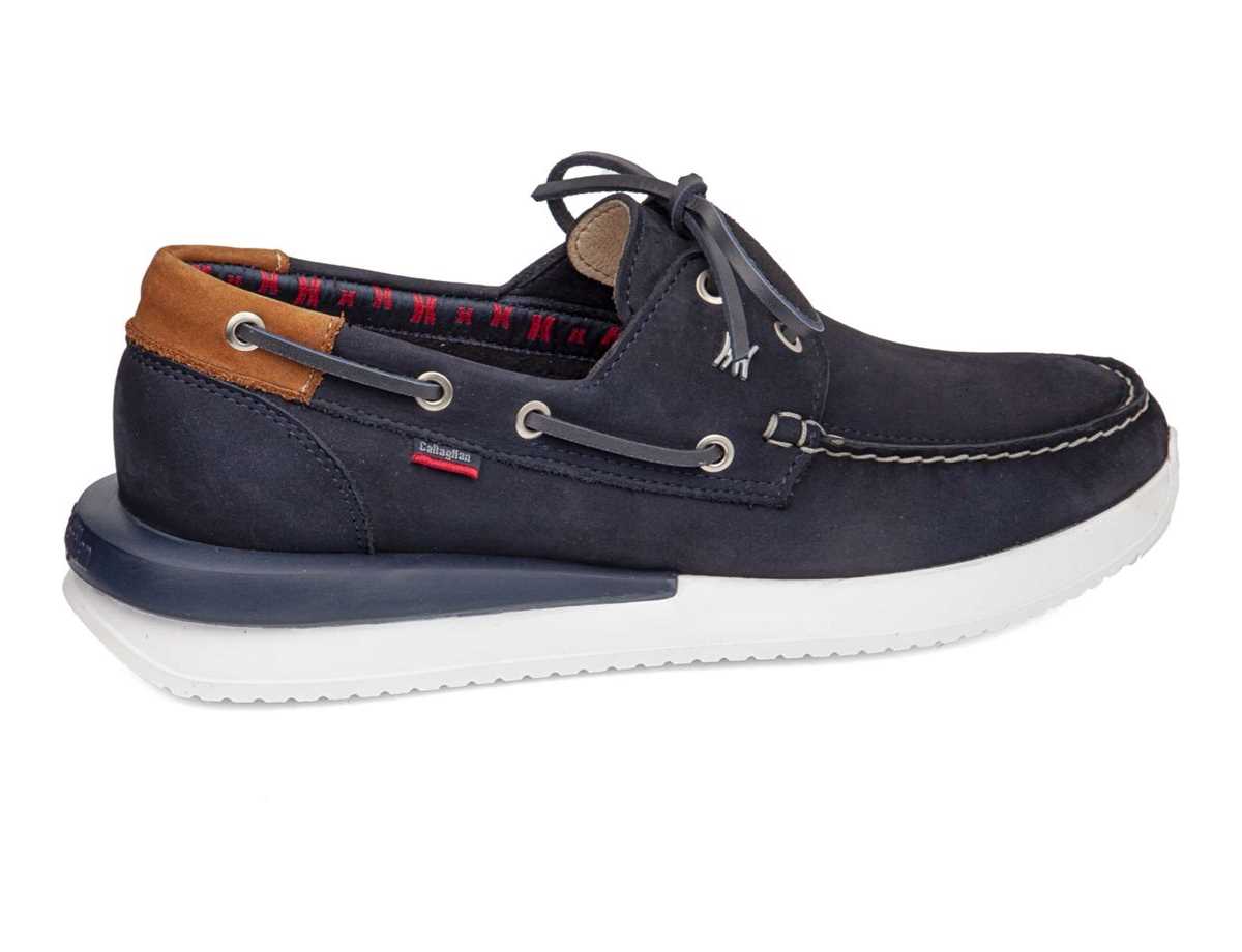 Chaussures Bateau Callaghan 52100 Moses Bleu Marron Homme | SYW-4454558