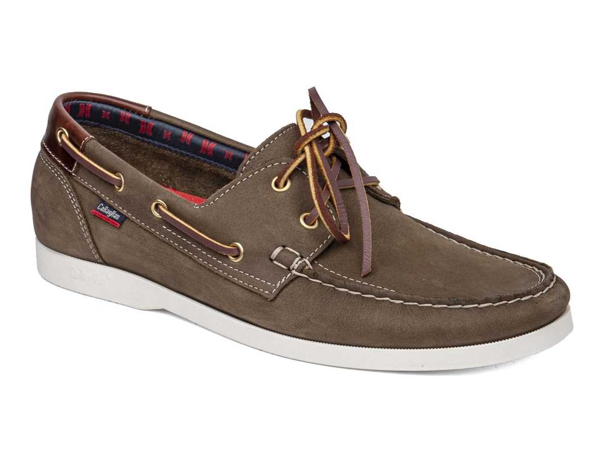 Chaussures Bateau Callaghan 51600 Yate Vert Marron Homme | ANC-1907821