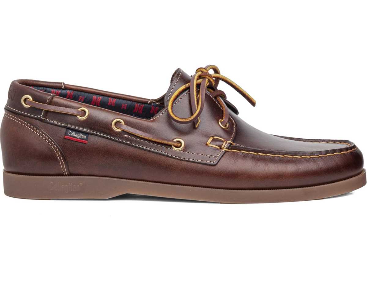 Chaussures Bateau Callaghan 51600 Yate Marron Foncé Homme | YWD-0970288